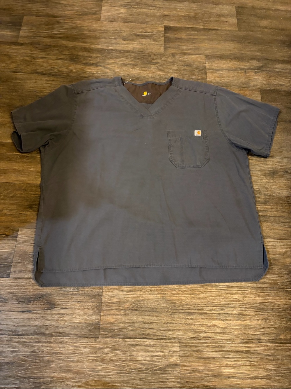 Carhartt Men Ripstop Utility Scrub Shirt Dark Gray Medical Nurse Doctor Size 2X